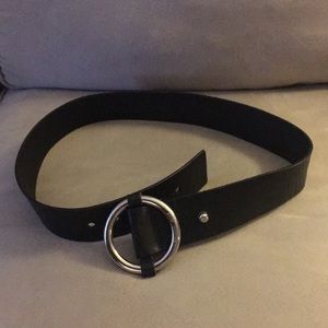 Black leather Michael Kors belt